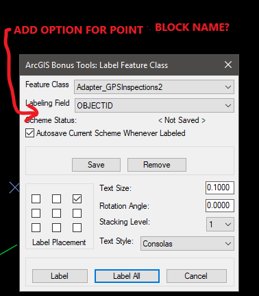 Point Block Idea for ArcGIS for Autocad